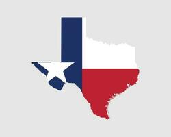 texas Karta flagga. Karta av tx, USA med de stat flagga. förenad stater, Amerika, amerikansk, förenad stater av Amerika, oss stat baner. vektor illustration.