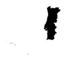 portugal Land Karta vektor