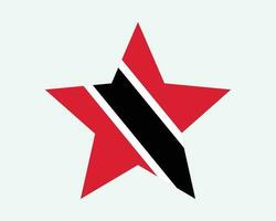 Trinidad und Tobago Star Flagge vektor