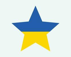 ukraina stjärna flagga vektor