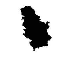 serbia Land Karta vektor