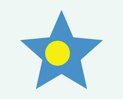 Palau Star Flagge vektor