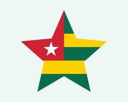 Togo stjärna flagga vektor