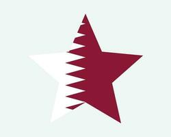 Katar Star Flagge vektor