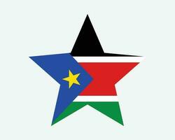 söder sudan stjärna flagga vektor