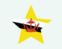 brunei Star Flagge vektor