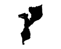 Mozambique Land Karte vektor
