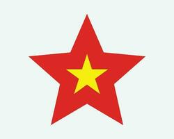 Vietnam Star Flagge vektor