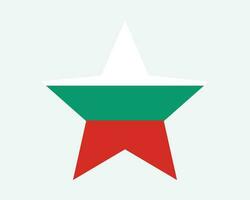 Bulgarien Star Flagge vektor