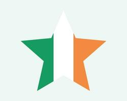 republik av irland stjärna flagga vektor