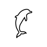 Delfin Symbol Vektor. Fisch Illustration unterzeichnen. Mörder Wal Symbol. Meer Leben Logo. vektor