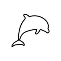 Delfin Symbol Vektor. Fisch Illustration unterzeichnen. Mörder Wal Symbol. Meer Leben Logo. vektor
