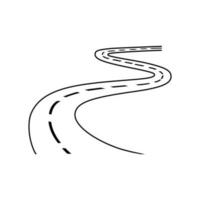 Straße Symbol Vektor. Route Illustration unterzeichnen. Ausflug Symbol oder Logo. vektor