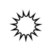 Sunburst Symbol Vektor. retro Sterne Illustration unterzeichnen. Preis Etikett Symbol. Star Logo. vektor