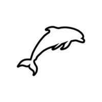 Delfin Symbol Vektor. Fisch Illustration unterzeichnen. Mörder Wal Symbol. Meer Leben Logo. vektor