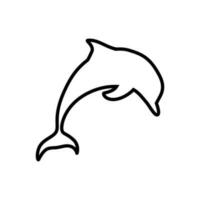 Delfin Symbol Vektor. Fisch Illustration unterzeichnen. Mörder Wal Symbol. Meer Leben Logo. vektor