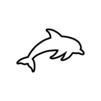 Delfin Symbol Vektor. Fisch Illustration unterzeichnen. Mörder Wal Symbol. Meer Leben Logo. vektor