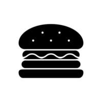 burger ikon vektor. snabb mat illustration tecken. mat symbol. vektor