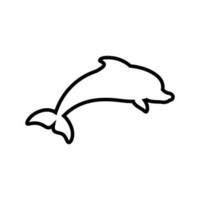 Delfin Symbol Vektor. Fisch Illustration unterzeichnen. Mörder Wal Symbol. Meer Leben Logo. vektor