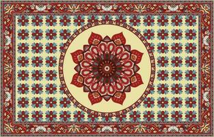 färgrik dekorativ vektor design för matta, tapis, yoga matta. geometrisk etnisk ClipArt. arab dekorativ matta med dekorativ element.persian matta,