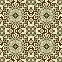 paisley sömlös mönster. årgång bakgrund i batik stil vektor