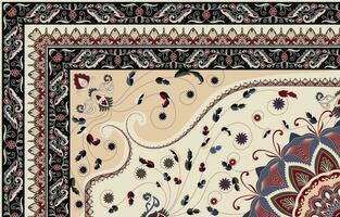 persisch Teppich traditionell Design, Stammes- Vektor Textur. einfach zu bearbeiten und Veränderung Farben. Teppich