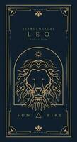 leo tecken symbol zodiaken illustration vektor