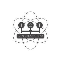 internet sak logotyp symbol. iot begrepp. vektor illustration.