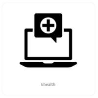 Gesundheit und online Symbol Konzept vektor