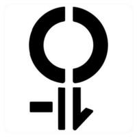kön och symbol ikon begrepp vektor