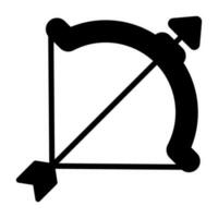 Bogen und Pfeil Vektor Symbol