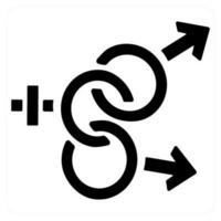 Geschlecht und Symbol Symbol Konzept vektor