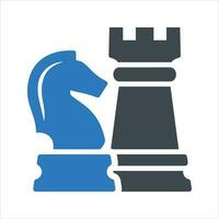 Schach König Symbol. Vektor und Glyphe