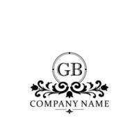 Initiale Brief gb einfach und elegant Monogramm Design Vorlage Logo vektor