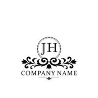 Initiale Brief jh einfach und elegant Monogramm Design Vorlage Logo vektor