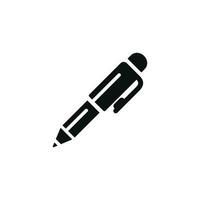 Stift Symbol isoliert auf Weiß Hintergrund vektor