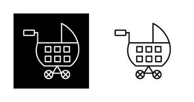 Kinderwagen-Vektor-Symbol vektor