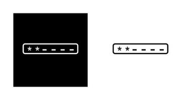 Passcode-Vektorsymbol eingeben vektor