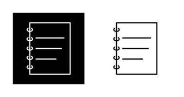 Notizblock-Vektorsymbol vektor