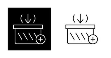 Vektorsymbol zum Warenkorb hinzufügen vektor