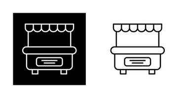 Essensstand-Vektorsymbol vektor