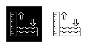 hög tidvatten vektor ikon