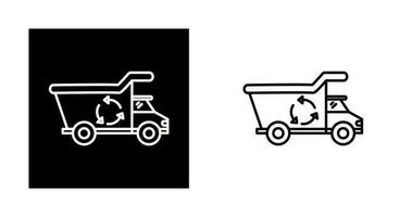 Recycling-LKW-Vektorsymbol vektor