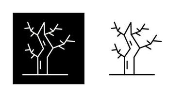 Vektorsymbol für trockenen Baum vektor