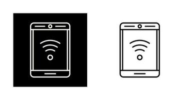 Telefon mit Signalvektorsymbol vektor