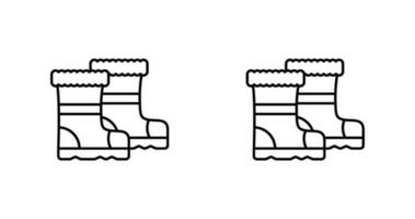 regn stövlar vektor ikon
