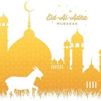 Eid al Adha Illustration Vektorgrafik von gut für den islamischen Tag, Eid Mubarak, Eid Fitr, Grußkarte, Hintergrund. eps 10 vektor