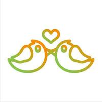 Lovebirds Vektor Symbol