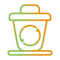 Recycling Behälter Vektor Symbol