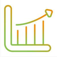 Diagramm Pfeil wachsen Vektor Symbol